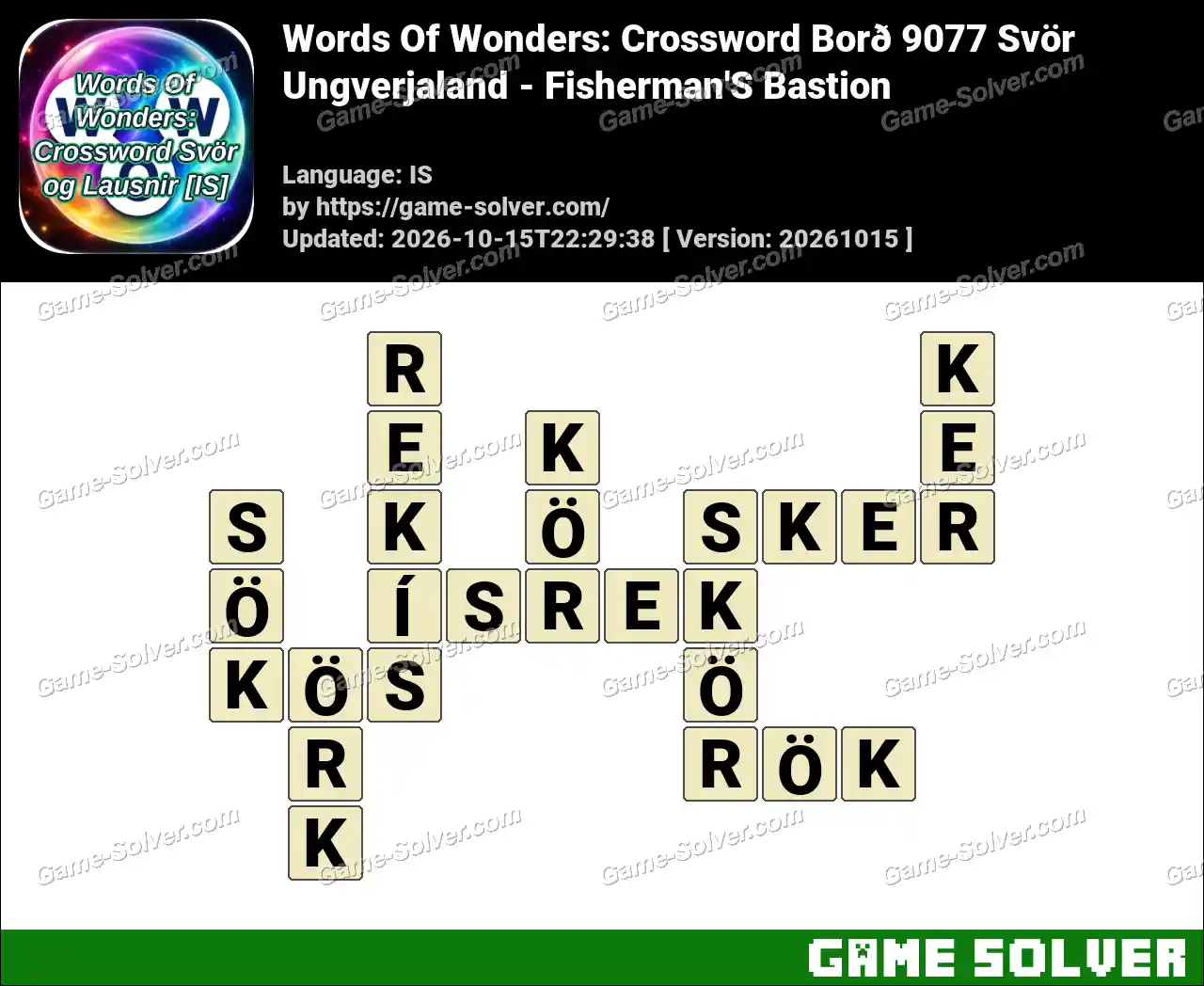 Words Of Wonders: Crossword Borð 9077 Svör – Ungverjaland – Fisherman’S Bastion